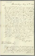 Letter, 1842 May 2, Centrevillage, Georgia to [Governor] Charles J. McDonald, Milledgeville, Georgia / Aaron Jernigan
