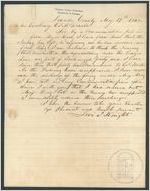 [Letter] 1842 May 19, Lowndes County, Georgia to [Governor] Cha[rle]s J. McDonald, Milledgeville, Georgia / Levi J. Knight