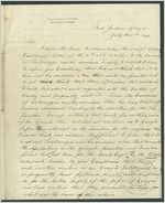 [Letter] 1842 July 1, Fort Jackson, Georgia, [to] Charles J. McDonald, Gov[ernor of Georgia], Milledgeville, Georgia / Aaron Jernigan