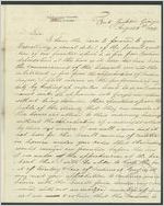 [Letter] 1842 Aug. 21, Fort Jackson, Georgia, [to] Gov[ernor] Charles J. McDonald, Milledgeville, Georgia / A[aron] Jernigan