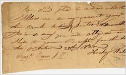 Claim for Indian depredations, 1822 Oct. 28 / Hacky Walker