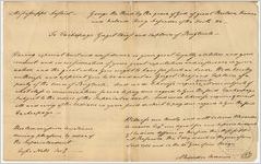 Commission for a gorget chief, 1781 Mar. 3, Mississippi District / [signed by] Alexander Cameron [and] Jesse Nell