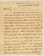 Letter, 1817 Mar. 31, Milledgeville [to] W[illia]m Rabun, Milledgeville / Gen[era]l David B. Mitchell