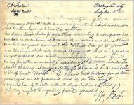 [Letter] 1839 July 24, Washington City, D.C. [to] A[llen] Fisher, Scotts Creek, [North Carolina] / W[illiam] H[olland] T[homas]