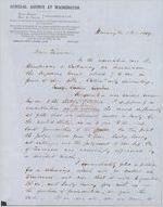 [Letter] 1849 Feb. 1, General Agency at Washington [to William H.?] Thomas / Ben E. Green