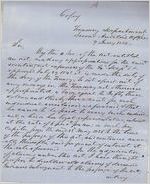 [Letter], 1850 Jan. 9, Treasury Department [to] W[illia]m M. Meredith, Sec[retar]y of the Treasury / P. Clayton [?]