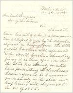 [Letter], 1858 Mar. 1, Washington City [to] Jacob Thompson, Secretary of the Interior / W[illia]m H. Thomas