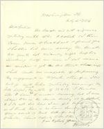 Letter, Washington, D.C., to Julia A[nn DuBose] Toombs, 1854 July 4