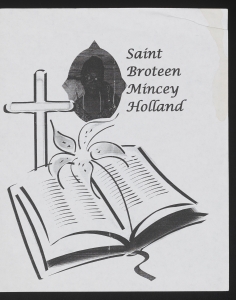 Funeral program for Saint Broteen Mincey Holland