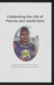 Funeral program for Patricia Ann Smith Kent