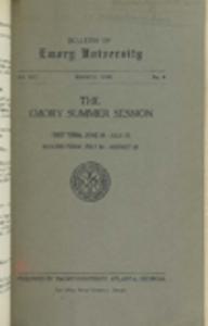Emory summer session 1930