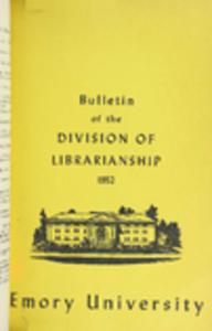 Division of Librarianship, v.38 no.4, 1952