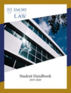 Law School Student Handbook, 2019-2020
