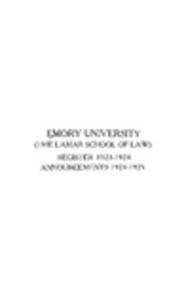 Lamar School of Law 1923-1924