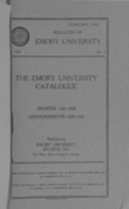 Emory University Catalogue 1927-1928