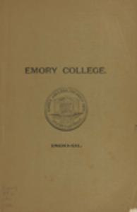 Annual catalogue of the officers, alumni and students of Emory College, Oxford, Georgia, 1890-1891