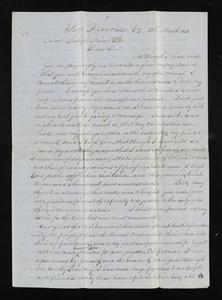 Letter from Jesse Boring (San Francisco, California) to Robert Paine (Aberdeen, Mississippi) - March 28, 1851