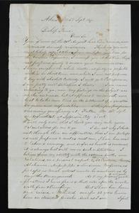 Letter from Jesse Boring (Athens, Georgia) to Robert Paine - September 6, 1869