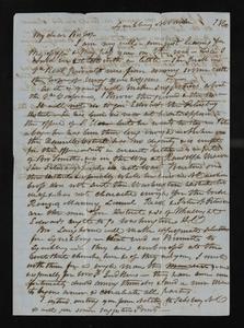 Letter from John Early (Lynchburg, Virginia) to Robert Paine - November 1860
