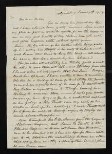 Letter from John Early (Lynchburg, Virginia) to Robert Paine (Aberdeen, Mississippi) - January 15, 1858