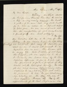 Letter from Holland McTyeire (New Orleans, Louisiana) to Robert Paine - August 8, 1857
