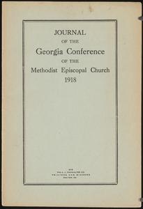 Journal of the Fifty-Second Annual Session of the Georgia Congerence of the Methodist Episcopal Church, Mt. Zion, Georgia, Nov. 28-Dec. 1, 1918