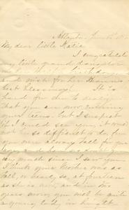 Correspondence, Grandmother to Kate Mitchell, 1882