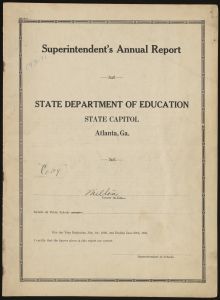 Superintendent's Annual Report, Milton County, 1930-1931