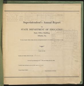 Superintendent's Annual Report, Fulton County, 1949-1950