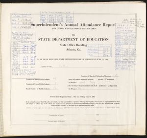 Superintendent's Annual Report, Fulton County, 1961-1962