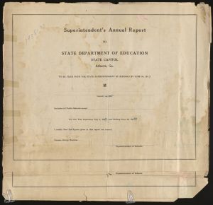 Superintendent's Annual Report, Fulton County, 1938-1939