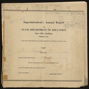Superintendent's Annual Report, Fulton County, 1947-1948