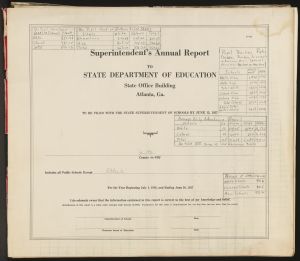 Superintendent's Annual Report, Fulton County, 1956-1957