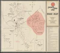 Peachtree City road map [Map 1 - Garden Cities Corporation]
