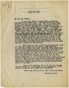 Subscription Correspondence