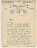 Juliette Gordon Low, Girl Scouts, Correspondence, 1920