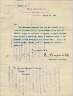 Roosevelt, Theodore, to the Georgia Adjutant General