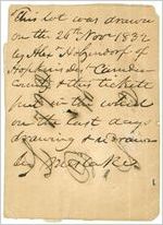 Land Lottery Tickets, 1832 Cherokee Gold Lottery