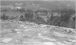 Old wall on Stone Mountain