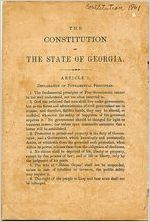 Constitution of the State of Georgia, 1861