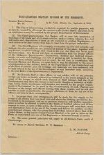 General William T. Sherman's order to vacate Atlanta