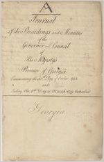Journal of the Governor and Council