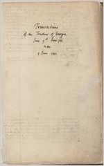 Transactions of the Trustees of Georgia (Egmont's Journals)