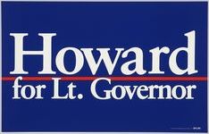 Howard, Pierre; Lieutenant Governor Campaign