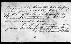 Thomaston, S. B., Recommendation for Discharge