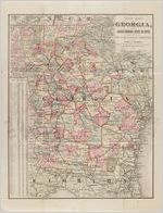 New map of Georgia, showing railroads, congressional districts and counties