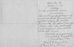 Petition of Hannah G. Franklin to the Georgia Prison Commission on behalf of Leo Frank