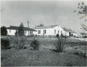 Gray Hill Elementary and High School (White), Main Building and Lunchroom, Troup County