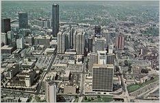 Aerial of Peachtree Center, Atlanta, Georgia