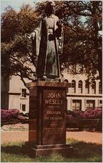 John Wesley, Founder of Methodism, 1703-1791. Monument in Reynolds Square, Savannah, Georgia